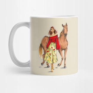 Lady and The Horse Mug